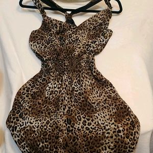 Leapard print dress
